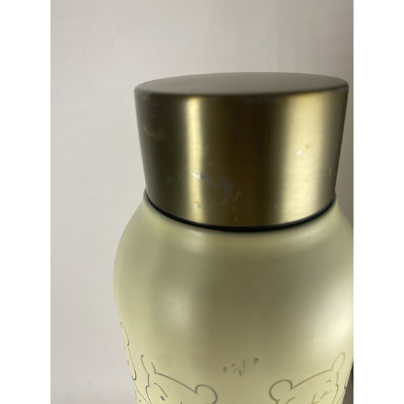 Disney Other - Disney Winnie the Pooh Stainless Steel Water Bottle Faces 21oz Gold Lid Rare